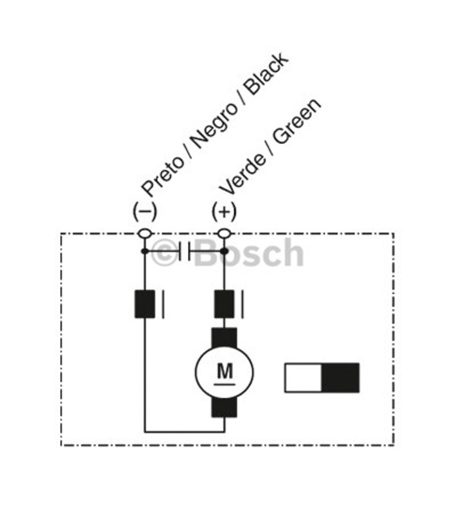 Motor Elétrico C.C. Dpg 24V 230W - Bosch - 9130081060 - Unitário