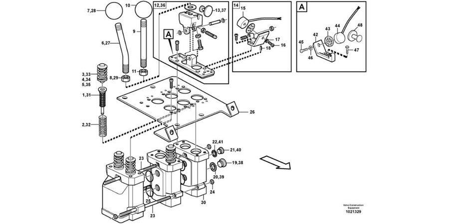 Válvula Servo do Sistema Hidráulico - Volvo CE - 11172598 - Unitário