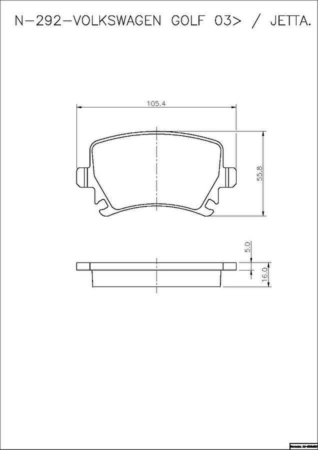 Pastilha de Freio Traseira - Cobreq - N-292 - Jogo