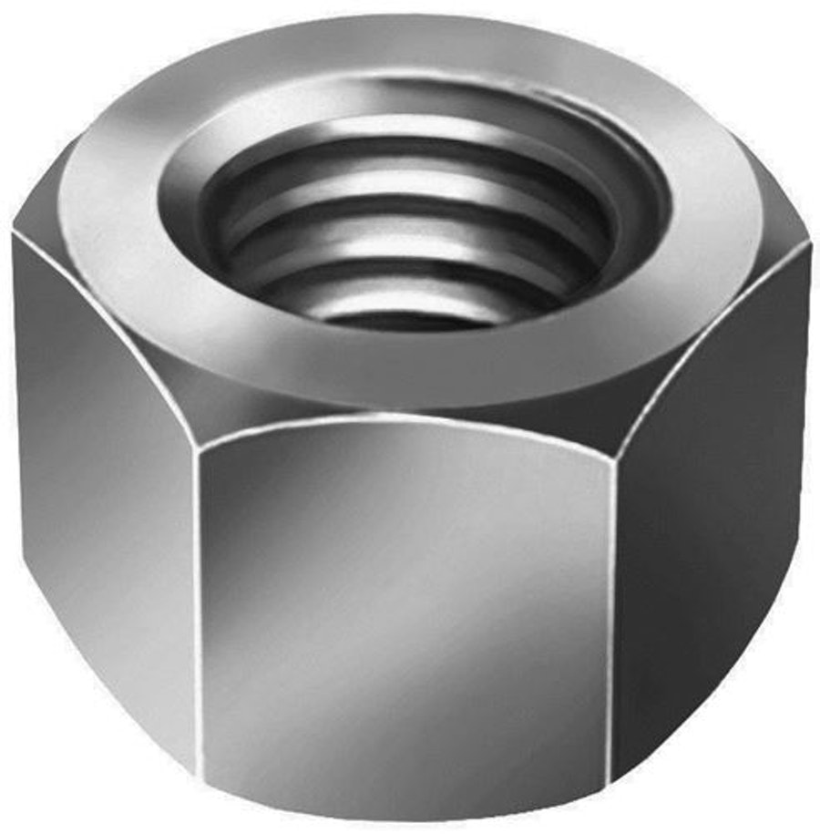 Porca Sextavada Metrica 12" Chave 19 Zincado Branco