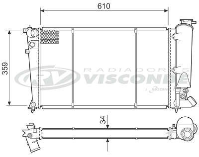 Radiador de Água - Visconde - 12780 - Unitário