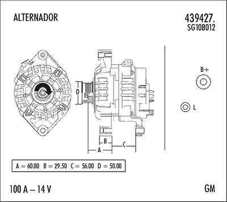 Alternador - Valeo - 439427. - Unitário