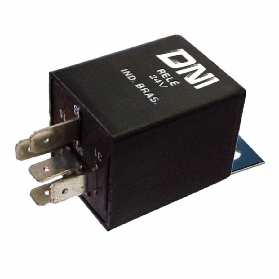 Relé para o Acendimento Automático dos Faróis Baixos - 150W 24V 5 Terminais - DNI - DNI 0413 - Unitário