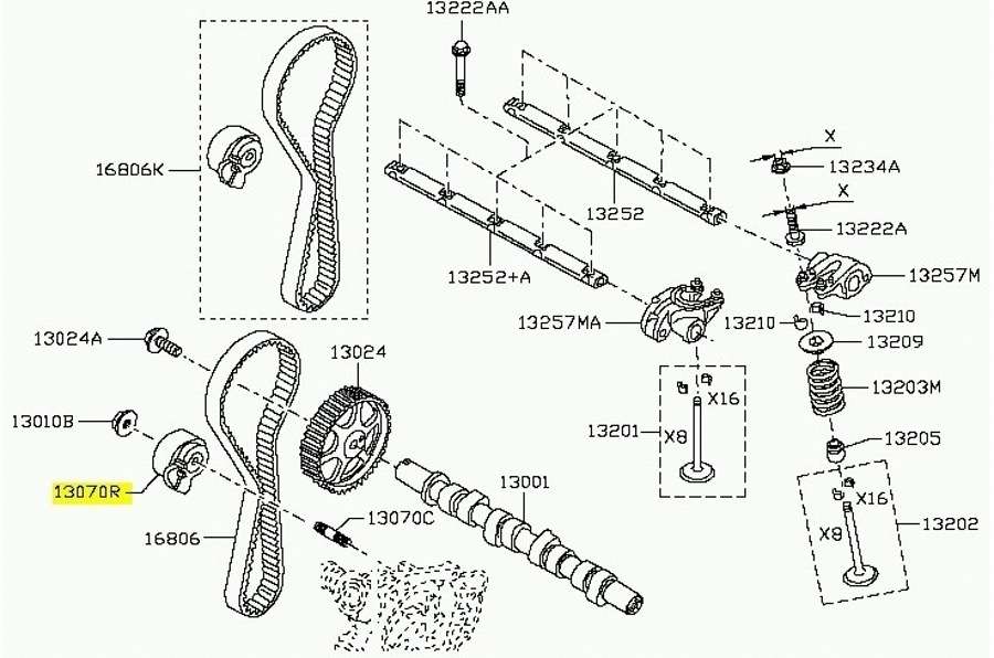Polia Reguladora de Tensão - Original Nissan - 1307000Q0N - Unitário