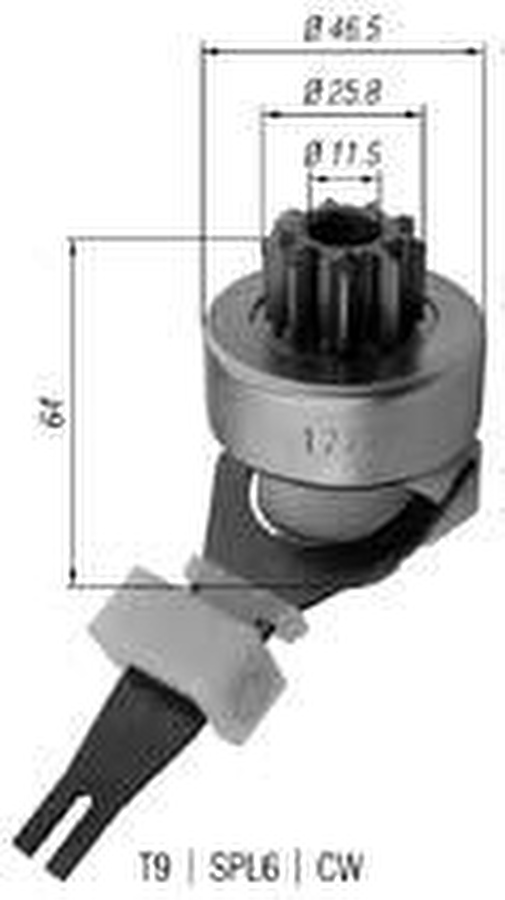 Impulsor de Partida do Motor de Arranque - Zen - 1227 - Unitário