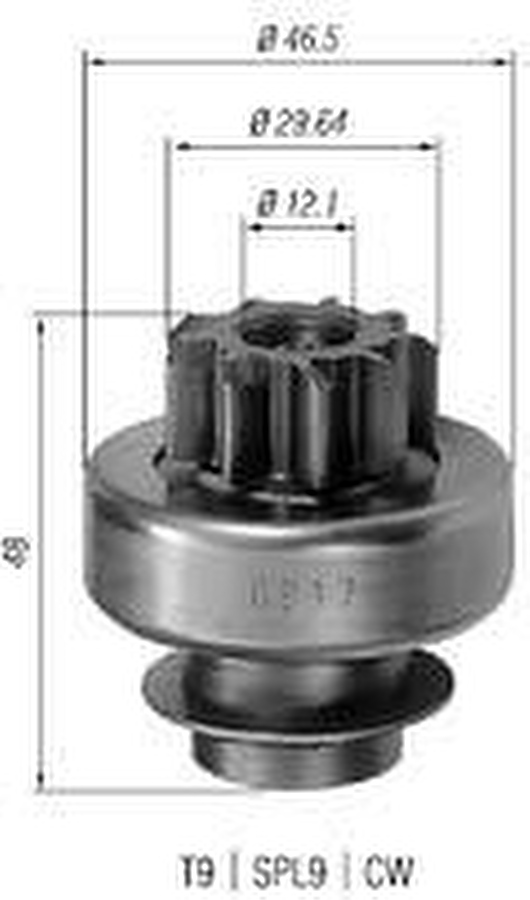 Impulsor de Partida do Motor de Arranque - Zen - 0917 - Unitário
