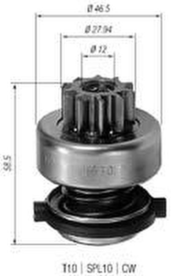 Impulsor de Partida do Motor de Arranque - Zen - 0630 - Unitário