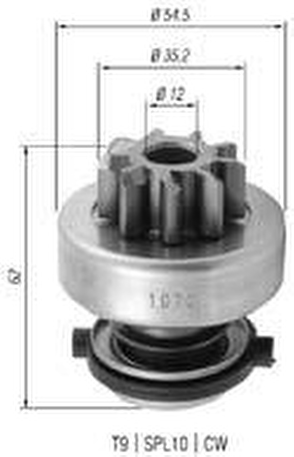 Impulsor de Partida do Motor de Arranque - Zen - 1070 - Unitário
