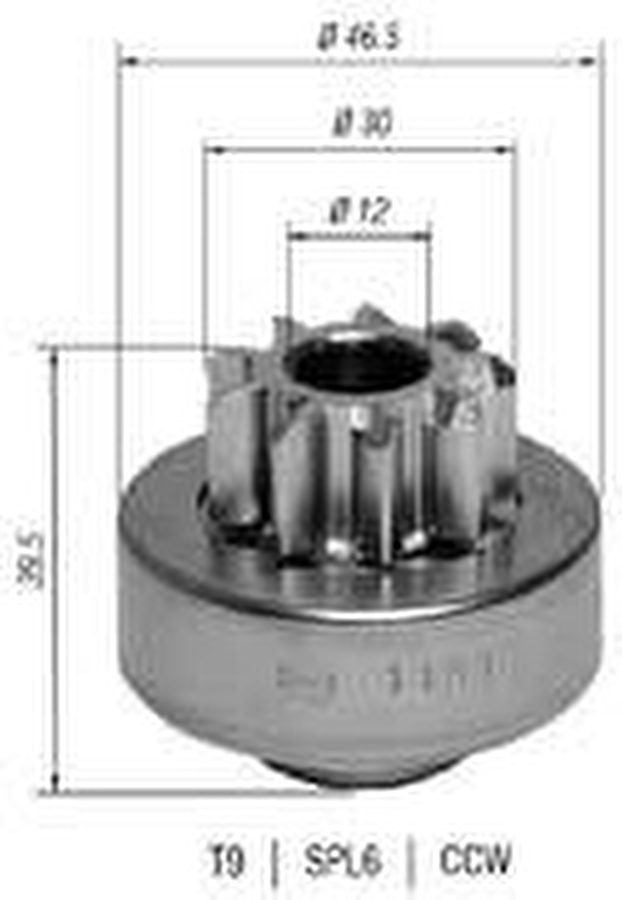 Impulsor de Partida do Motor de Arranque - Zen - 1191 - Unitário