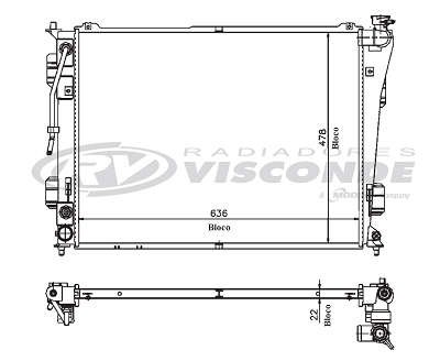 Radiador de Água - Visconde - 11108 - Unitário