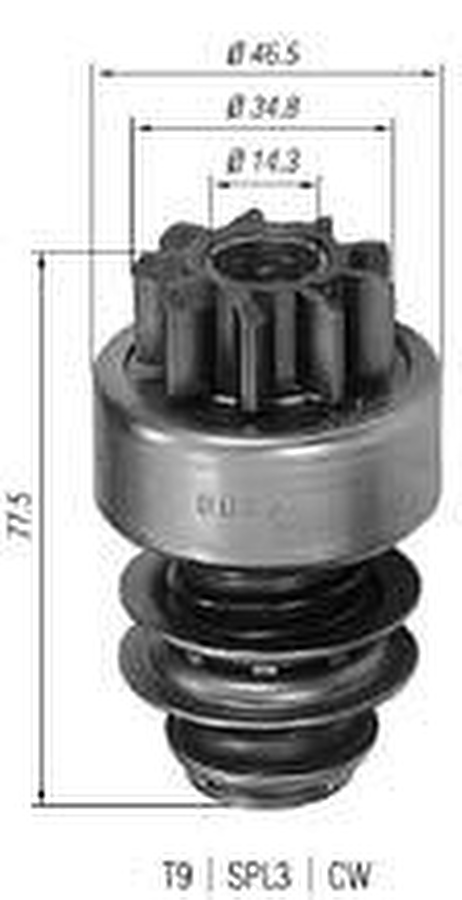 Impulsor de Partida do Motor de Arranque - Zen - 0062 - Unitário