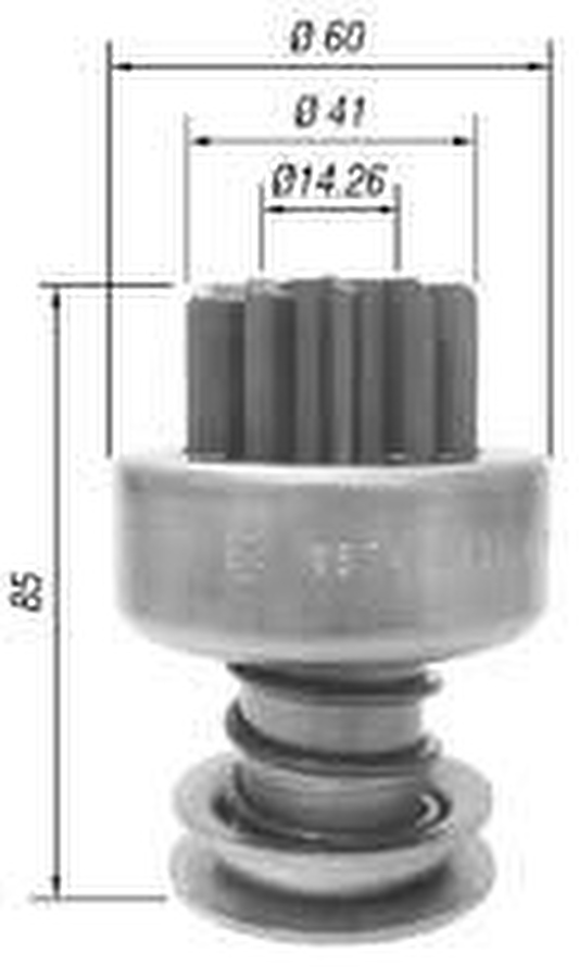 Impulsor de Partida do Motor de Arranque - Zen - 1574 - Unitário