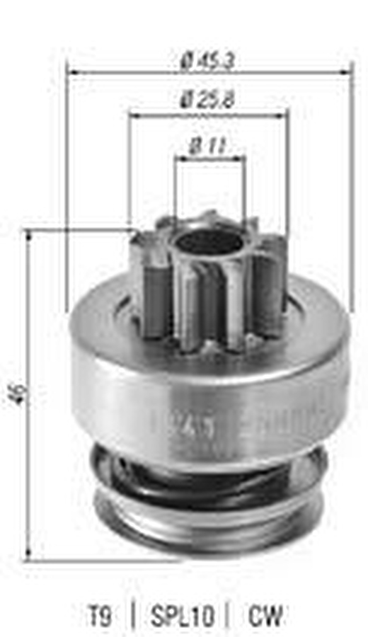 Impulsor de Partida do Motor de Arranque - Zen - 1641 - Unitário