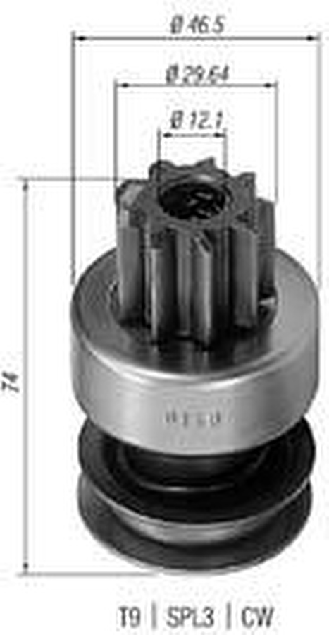 Impulsor de Partida do Motor de Arranque - Zen - 0160 - Unitário