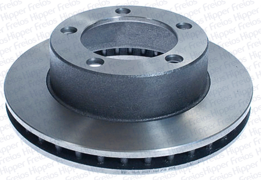 Disco de Freio Ventilado Sem Cubo Dianteiro 286,5mm 5 Furos - Hipper Freios - HF 16A - Par