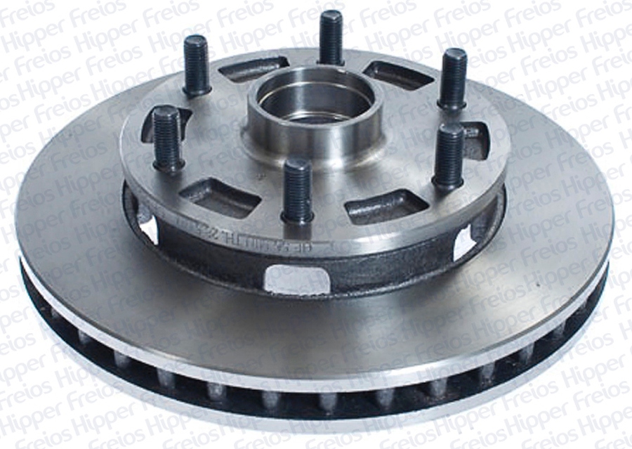 Disco de Freio Ventilado com Cubo - Hipper Freios - HF 56 - Par