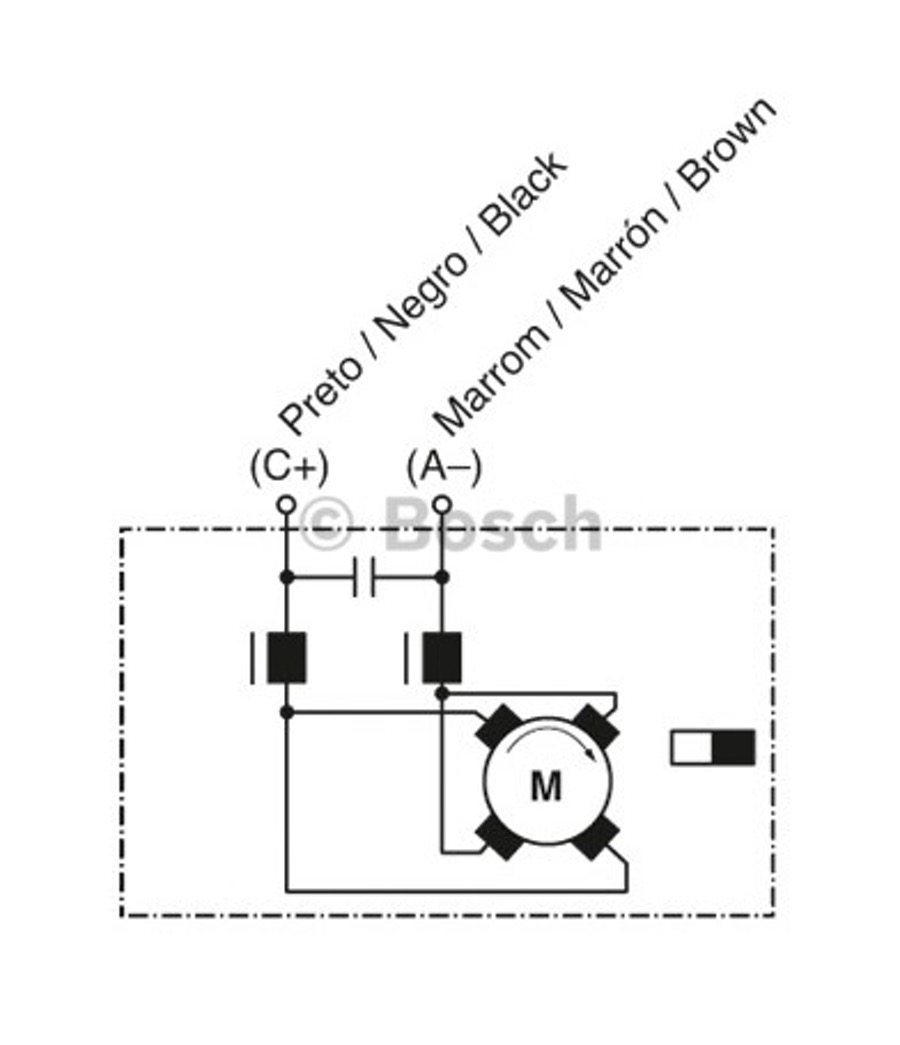 Motor de Arrefecimento C.C. Gpb 12V 350W - Bosch - F006KM0611 - Unitário