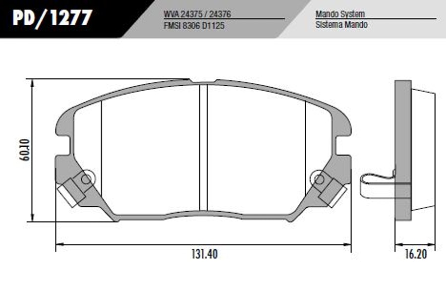 Pastilha de Freio - Fras-le - PD/1277 - Jogo
