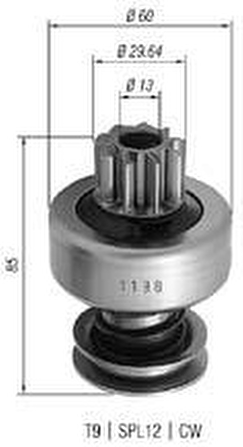 Impulsor de Partida do Motor de Arranque - Zen - 1198 - Unitário