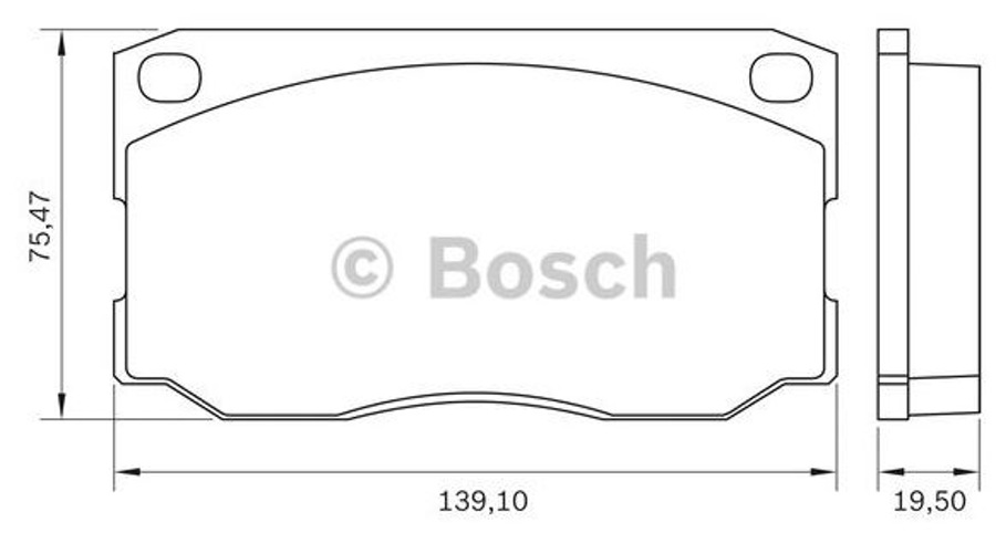 PASTILHA DE FREIO BB 0097 - Bosch - 0986BB0065 - Jogo