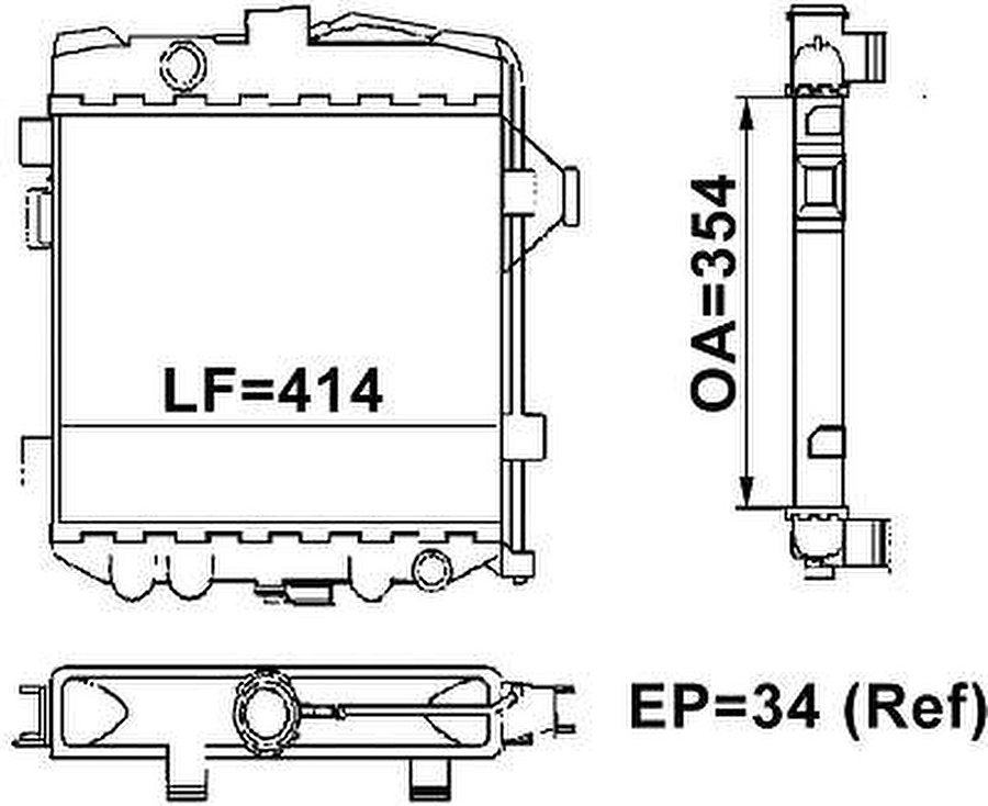 Radiador de Resfriamento - Valeo - TA087003R - Unitário