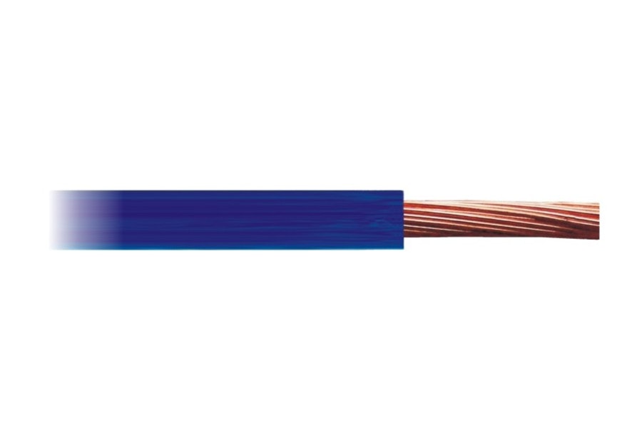 Cabo Cobre Flexível 1.00Mm² Azul Para Instalação Automotiva Rolo 100M - DNI - DNI 1.00-AZ - Unitário