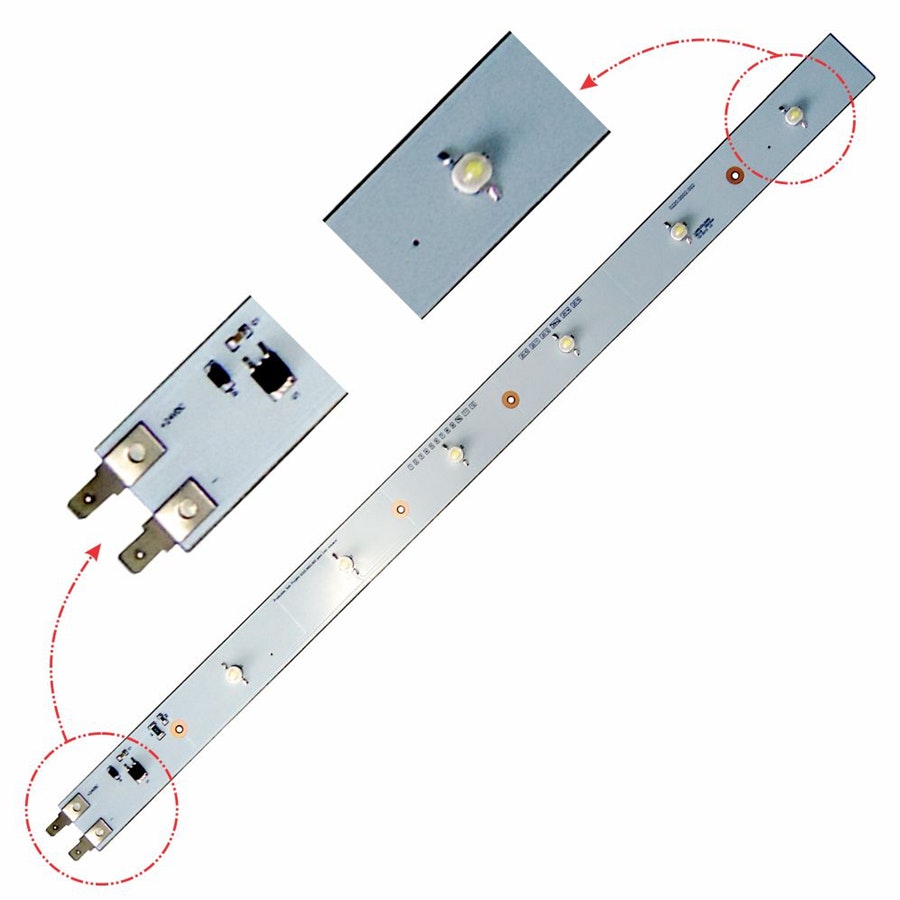 Régua Led Automotiva Caio 24V com Conector - 8,4W e 55 cm - DNI - DNI 8847 - Unitário