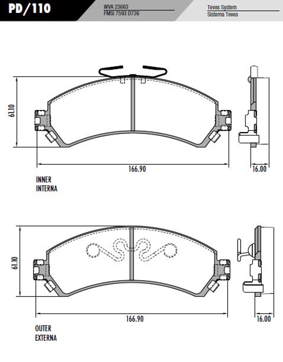Pastilha de freio - Fras-le - PD/110 - Jogo