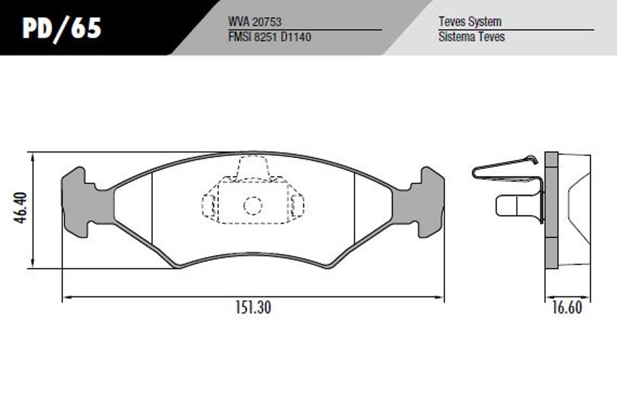 Pastilha de Freio - Fras-le - PD/65 - Jogo