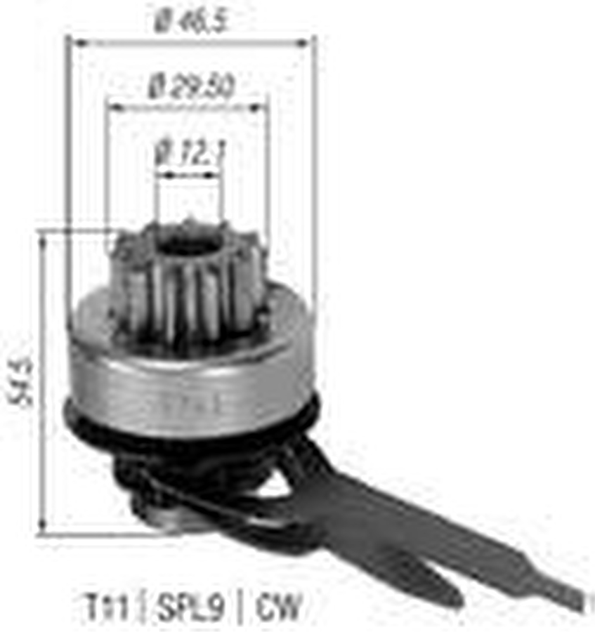 Impulsor de Partida do Motor de Arranque - Zen - 0743 - Unitário