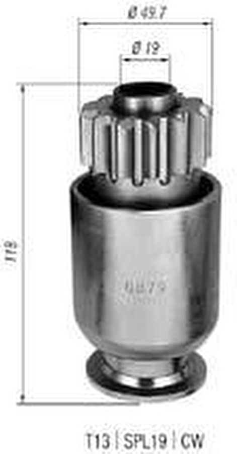 Impulsor de Partida do Motor de Arranque - Zen - 0879 - Unitário