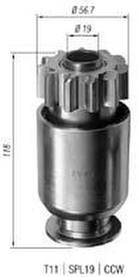 Impulsor de Partida do Motor de Arranque - Zen - 0930 - Unitário