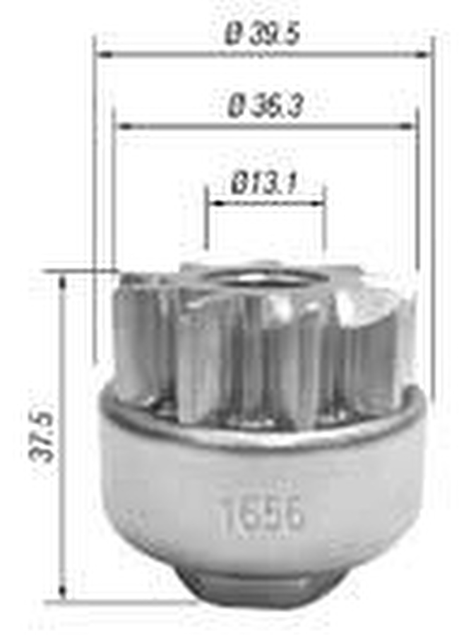 Impulsor de Partida do Motor de Arranque - Zen - 1656 - Unitário