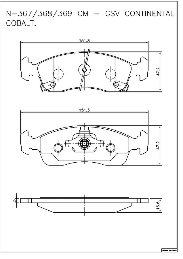 Pastilha de Freio Dianteira - Cobreq - N-367 - Jogo