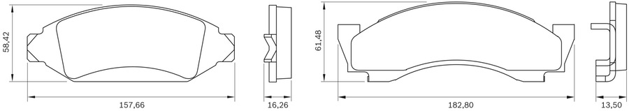Pastilha de Freio - BB 19-C - Bosch - 0986BB0257 - Jogo
