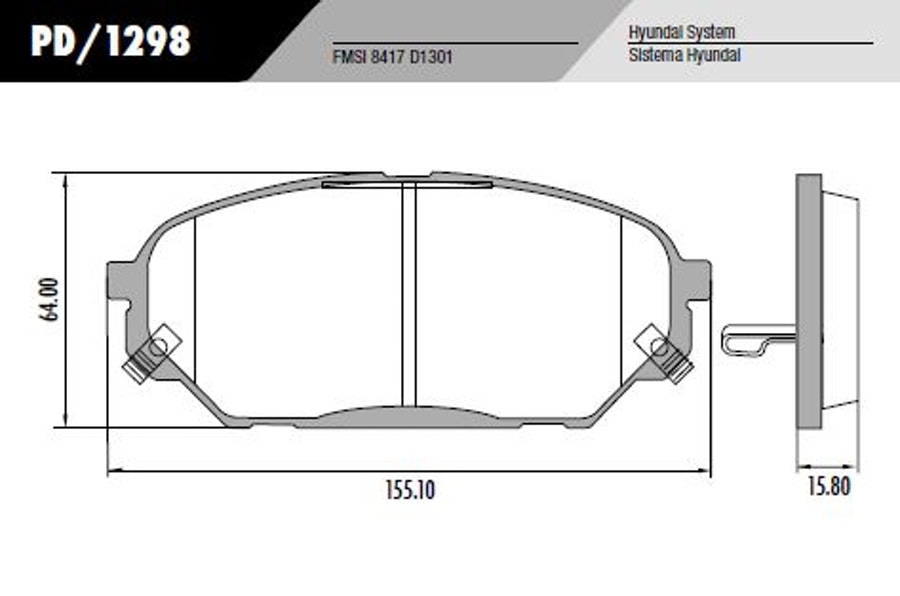 Pastilha de Freio - Fras-le - PD/1298 - Jogo