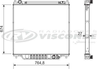 Radiador de Água - Visconde - 19076 - Unitário