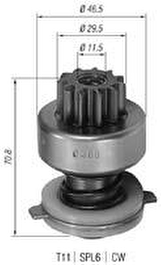 Impulsor de Partida do Motor de Arranque - Zen - 0389 - Unitário