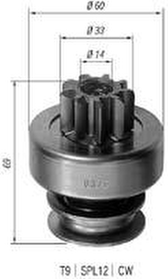 Impulsor de Partida do Motor de Arranque - Zen - 0376 - Unitário