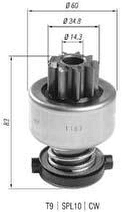Impulsor de Partida do Motor de Arranque - Zen - 1157 - Unitário
