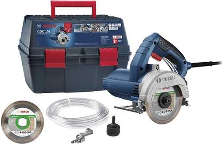 Serra Mármore 5" 1500W GDC151 com Maleta e Disco - Bosch Equipamentos - 06015487D2 - Unitário