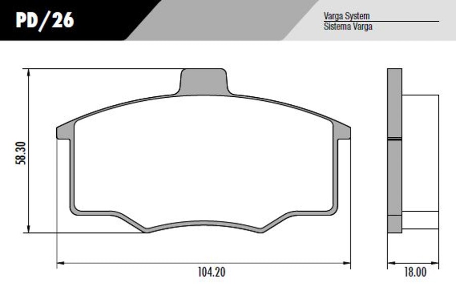 Pastilha de freio - Fras-le - PD/26 - Jogo