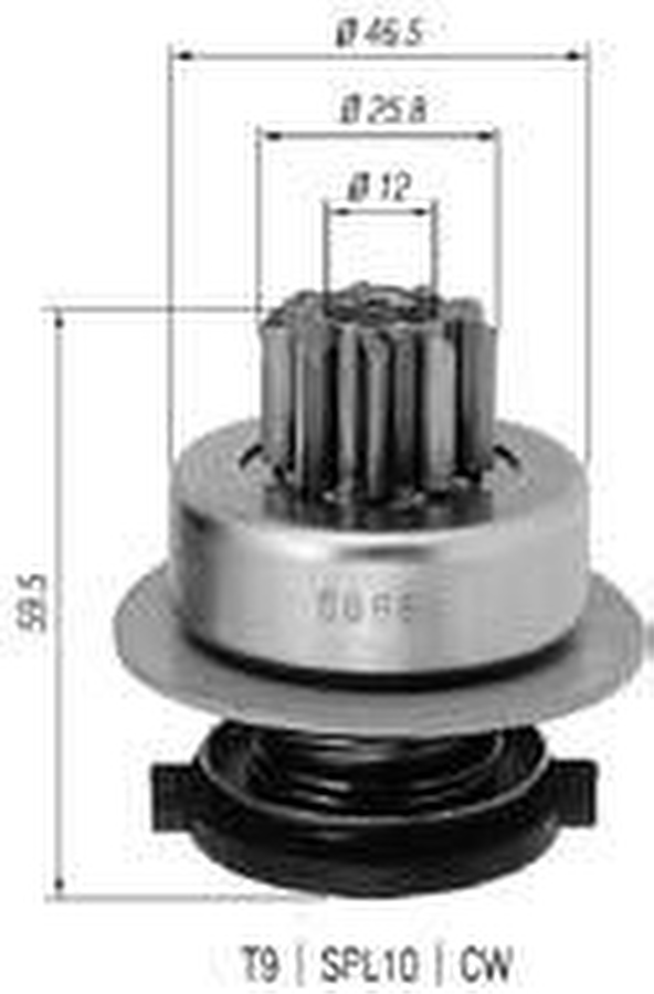Impulsor de Partida do Motor de Arranque Automotivo Unitário - Zen - 0866 - Unitário
