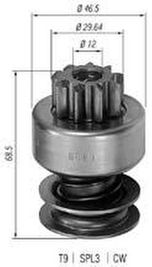 Impulsor de Partida do Motor de Arranque - Zen - 0081 - Unitário