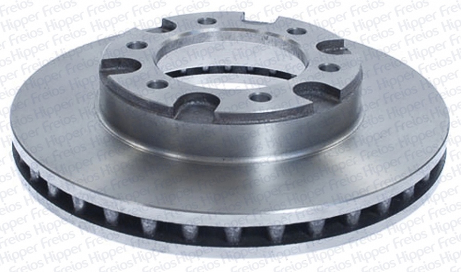 Disco de Freio Ventilado Dianteiro Sem Cubo 283,5mm 6 Furos - Hipper Freios - HF 21 - Unitário