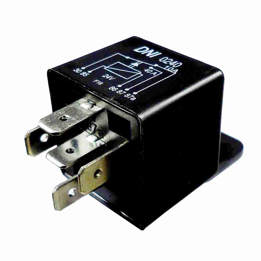 Relé Auxiliar Reversor 24V 5 Terminais Universal para Audi Ford Mercedes VW Linha Pesada - DNI - DNI 0240 - Unitário