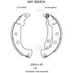 Sapata de Freio - Nakata - NKF 3004CA - Par