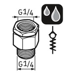Válvula antirretorno G1/4 - SKF - LAPV 1/4 - Unitário