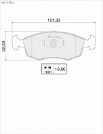 Pastilha de Freio - Nakata - NKF 1119P - Jogo