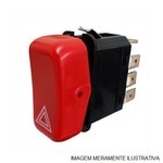 Interruptor Pisca Alerta Volkswagen 17.210 - Original Volkswagen - 2Z0953235 - Unitário